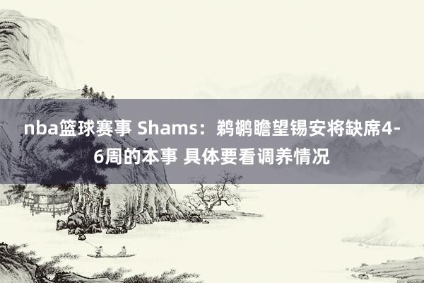 nba篮球赛事 Shams：鹈鹕瞻望锡安将缺席4-6周的本事 具体要看调养情况