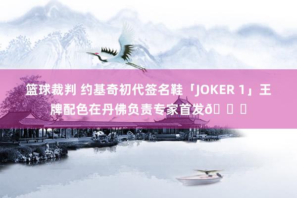 篮球裁判 约基奇初代签名鞋「JOKER 1」王牌配色在丹佛负责专家首发🎉